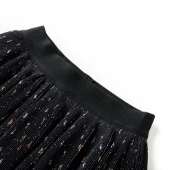 vidaXL Falda infantil con diseño de volantes escalonados negro 92 Outlet