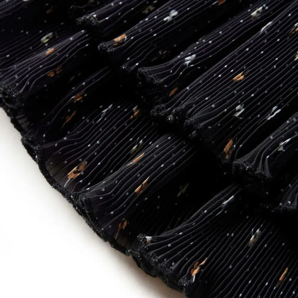 vidaXL Falda infantil con diseño de volantes escalonados negro 92 Outlet