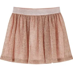 vidaXL Falda infantil con purpurina rosa suave 92 New