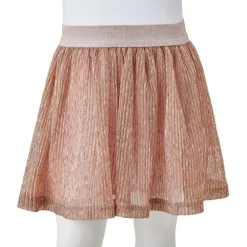 vidaXL Falda infantil con purpurina rosa suave 92 New