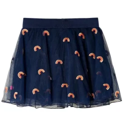 vidaXL Falda infantil con tul azul marino 92 Discount