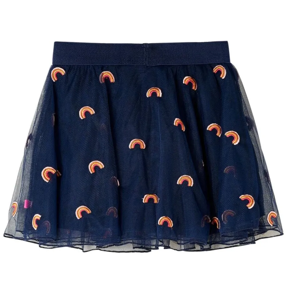 vidaXL Falda infantil con tul azul marino 92 Discount