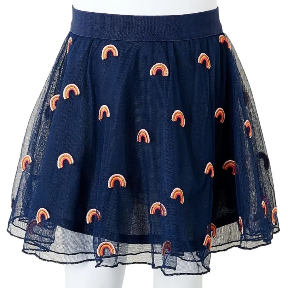 vidaXL Falda infantil con tul azul marino 92 Discount