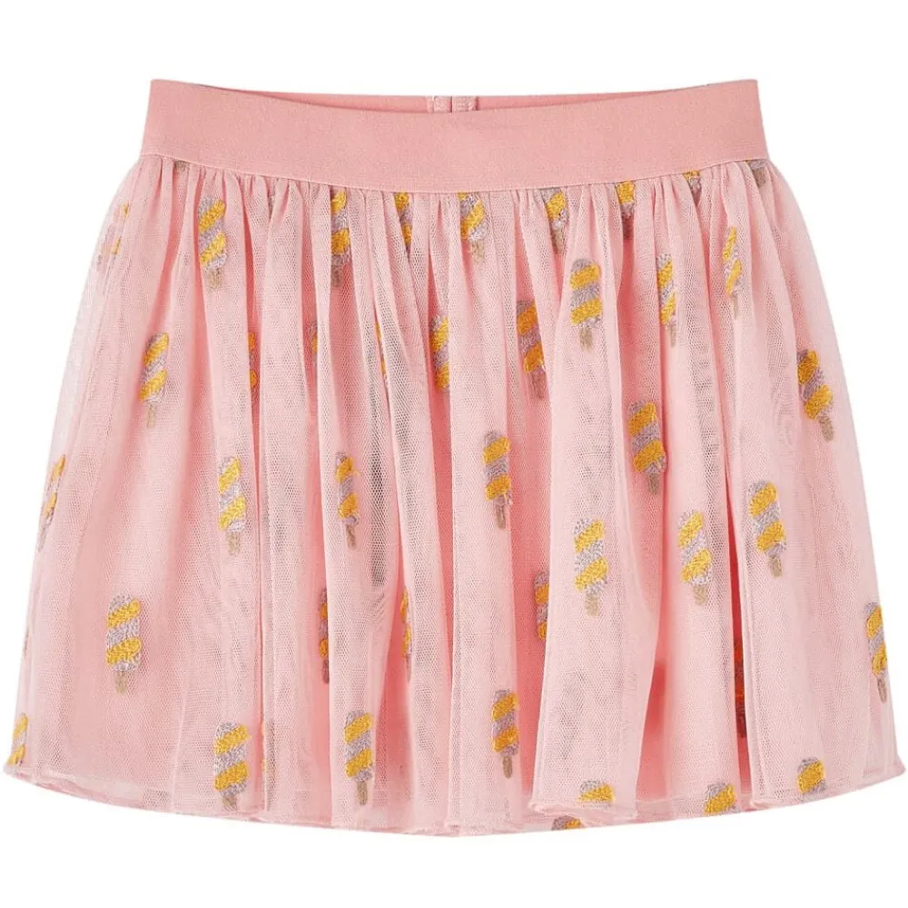 vidaXL Falda infantil con tul rosa claro 104 Online