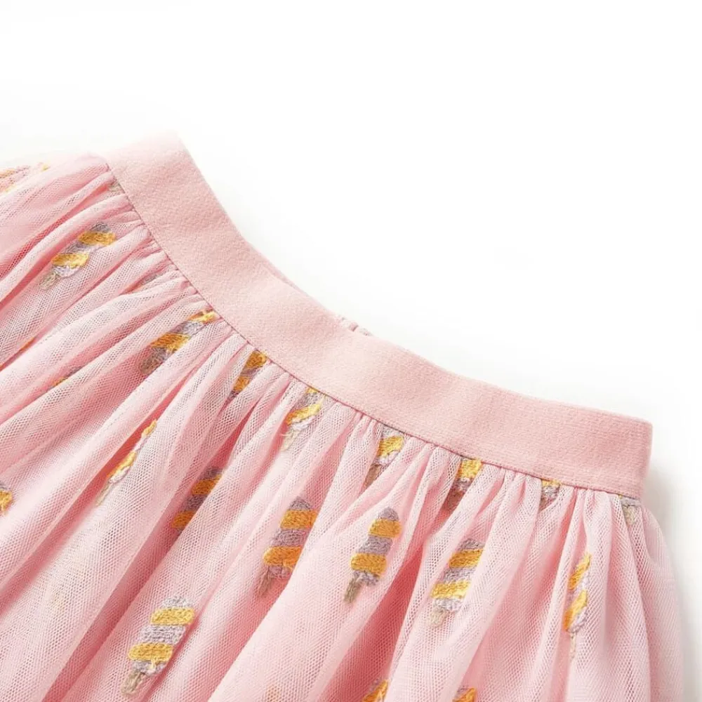 vidaXL Falda infantil con tul rosa claro 104 Online