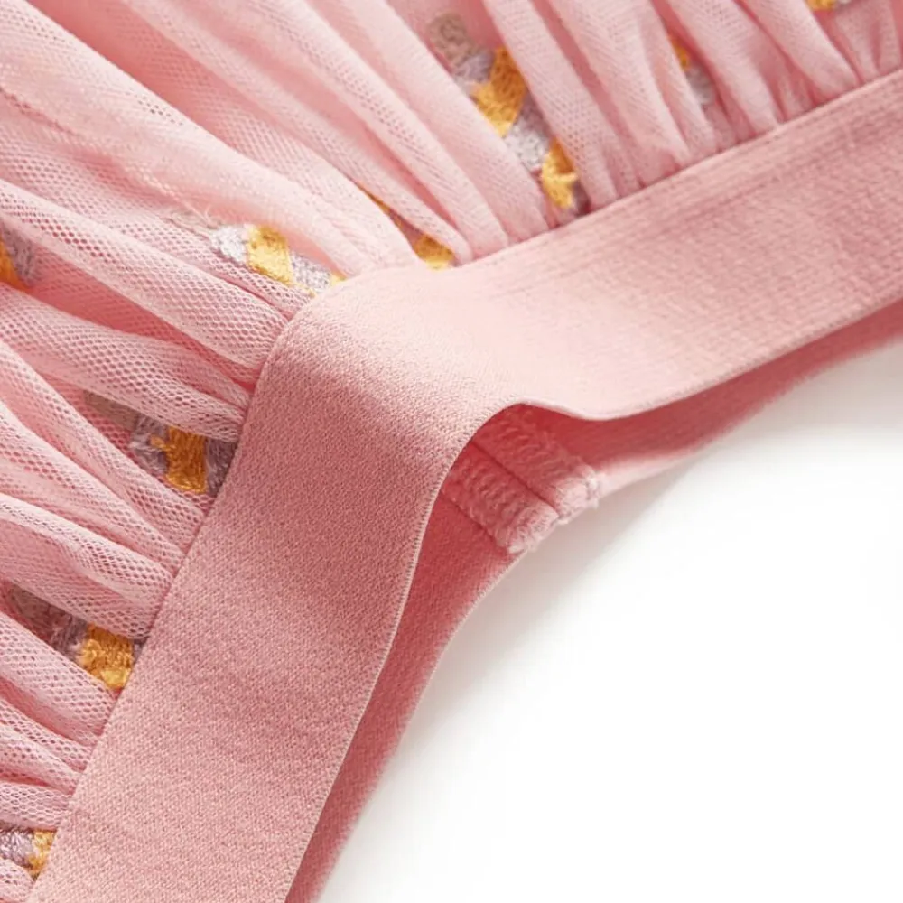 vidaXL Falda infantil con tul rosa claro 104 Online