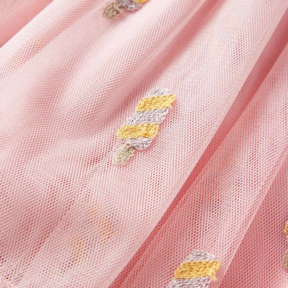 vidaXL Falda infantil con tul rosa claro 104 Online