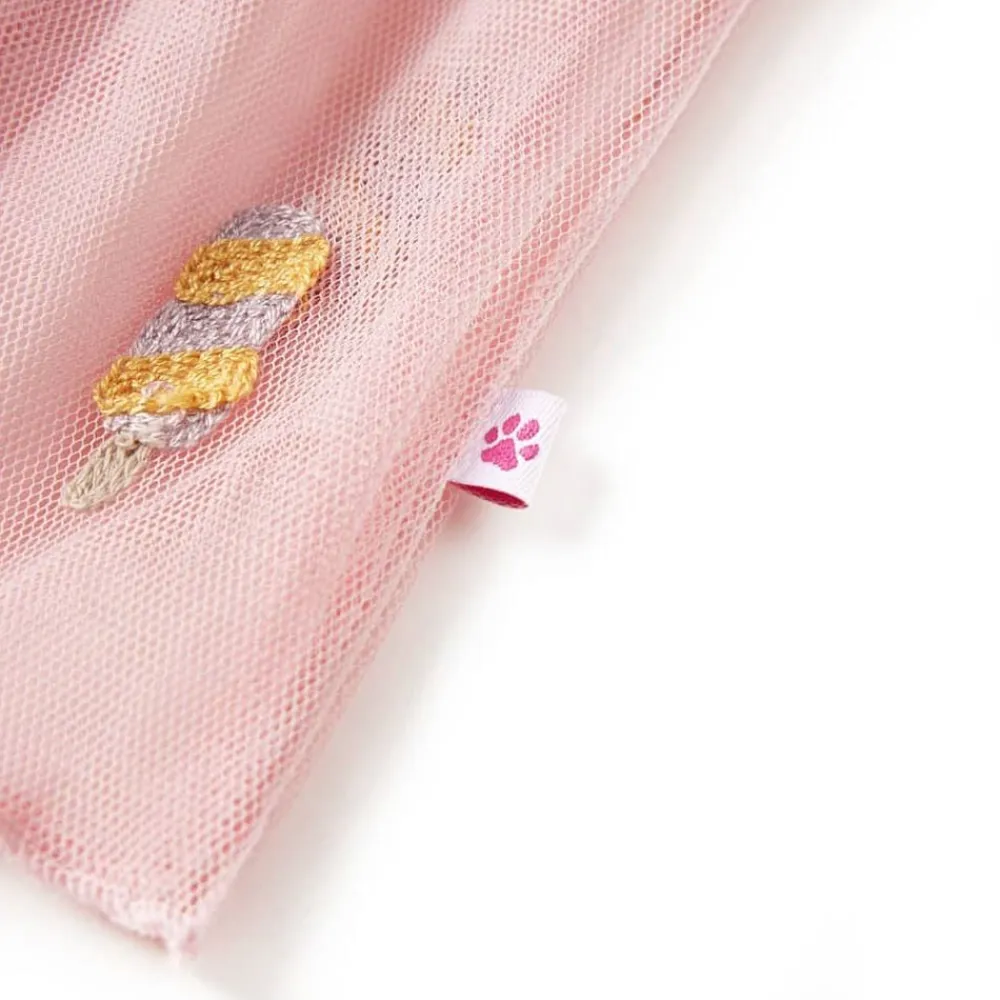 vidaXL Falda infantil con tul rosa claro 104 Online