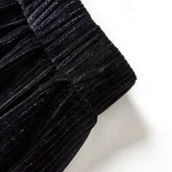 vidaXL Ropa Y Accesorios-Falda plisada infantil lúrex negro 92