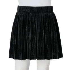 vidaXL Ropa Y Accesorios-Falda plisada infantil lúrex negro 92