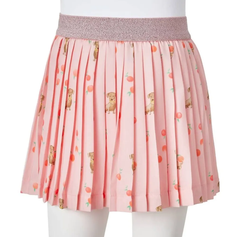 vidaXL Falda plisada infantil naranja claro 104 Online