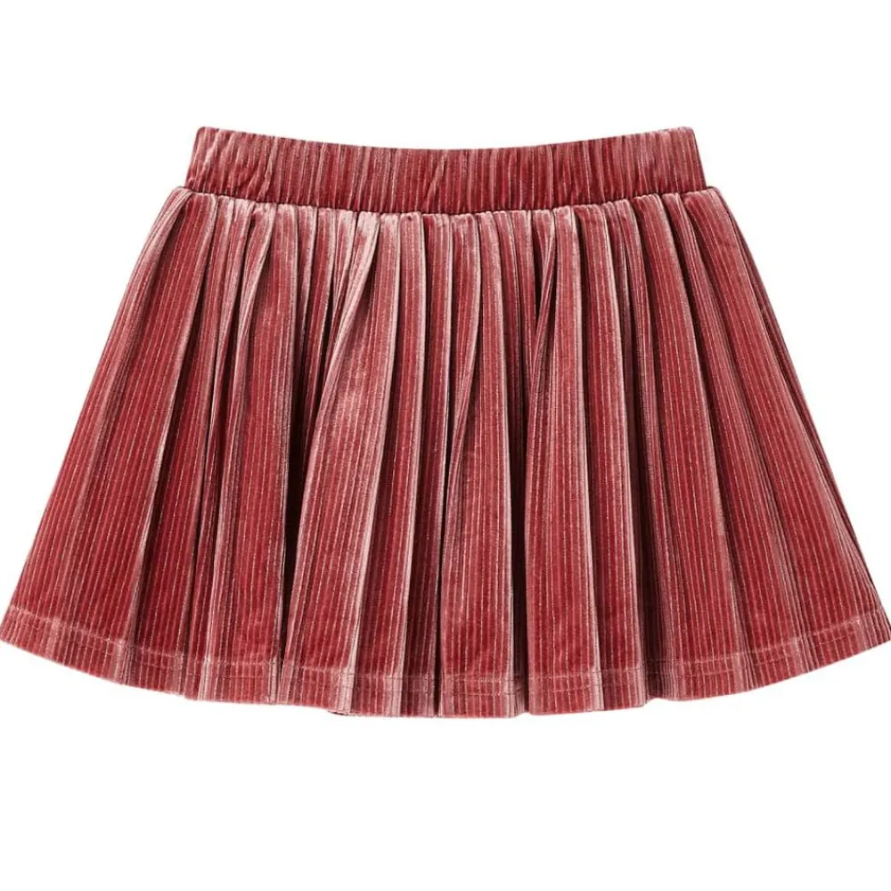 vidaXL Falda plisada infantil rosa 104