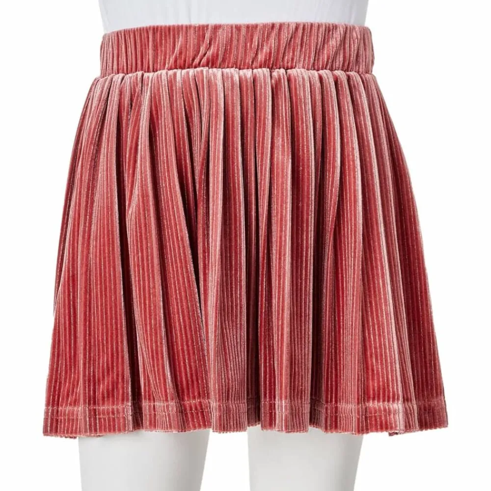 vidaXL Falda plisada infantil rosa 104