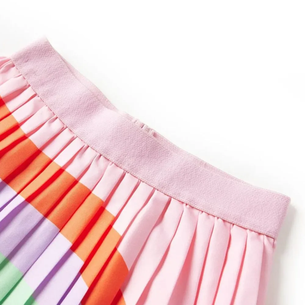 vidaXL Ropa Y Accesorios-Falda plisada infantil rosa claro 92