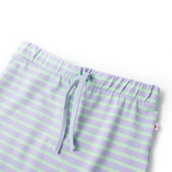 vidaXL Falda recta infantil con rayas brillante 116 Menta Clearance