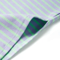 vidaXL Falda recta infantil con rayas brillante 116 Menta Clearance
