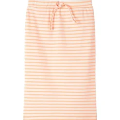 vidaXL Falda recta infantil con rayas fluorescente 128 Naranja Discount