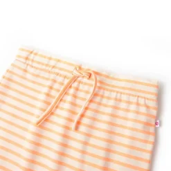 vidaXL Falda recta infantil con rayas fluorescente 128 Naranja Discount