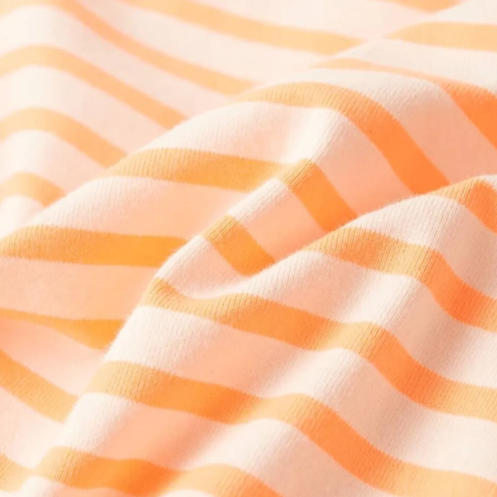 vidaXL Falda recta infantil con rayas fluorescente 128 Naranja Discount