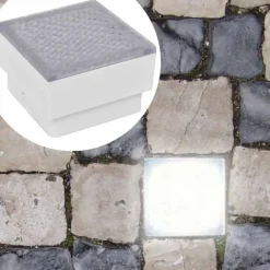 vidaXL Foco LED empotrable para el exterior, 100 x 100 x 68 mm Hot
