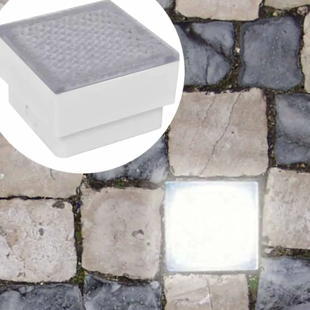 vidaXL Foco LED empotrable para el exterior, 100 x 100 x 68 mm Hot