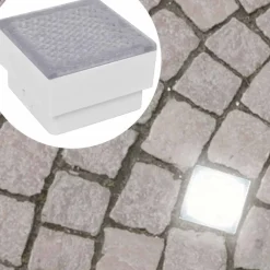 vidaXL Foco LED empotrable para el exterior, 100 x 100 x 68 mm Hot