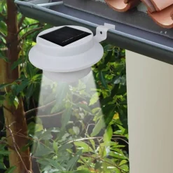 vidaXL Iluminación-Foco solar para vallas de jardín, 6 unidades