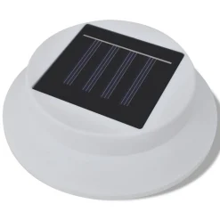 vidaXL Iluminación-Foco solar para vallas de jardín, 6 unidades