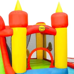 Happy Hop Castillo hinchable con tobogán y piscina 410x385x220 cm