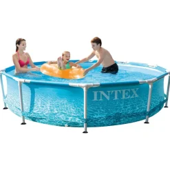 INTEX Piscina Y Spa-Beachsidede Piscina con estructura de metal 305x76 cm