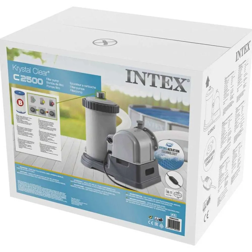 INTEX Bomba de filtro de cartucho 9463 L/h 28634GS New