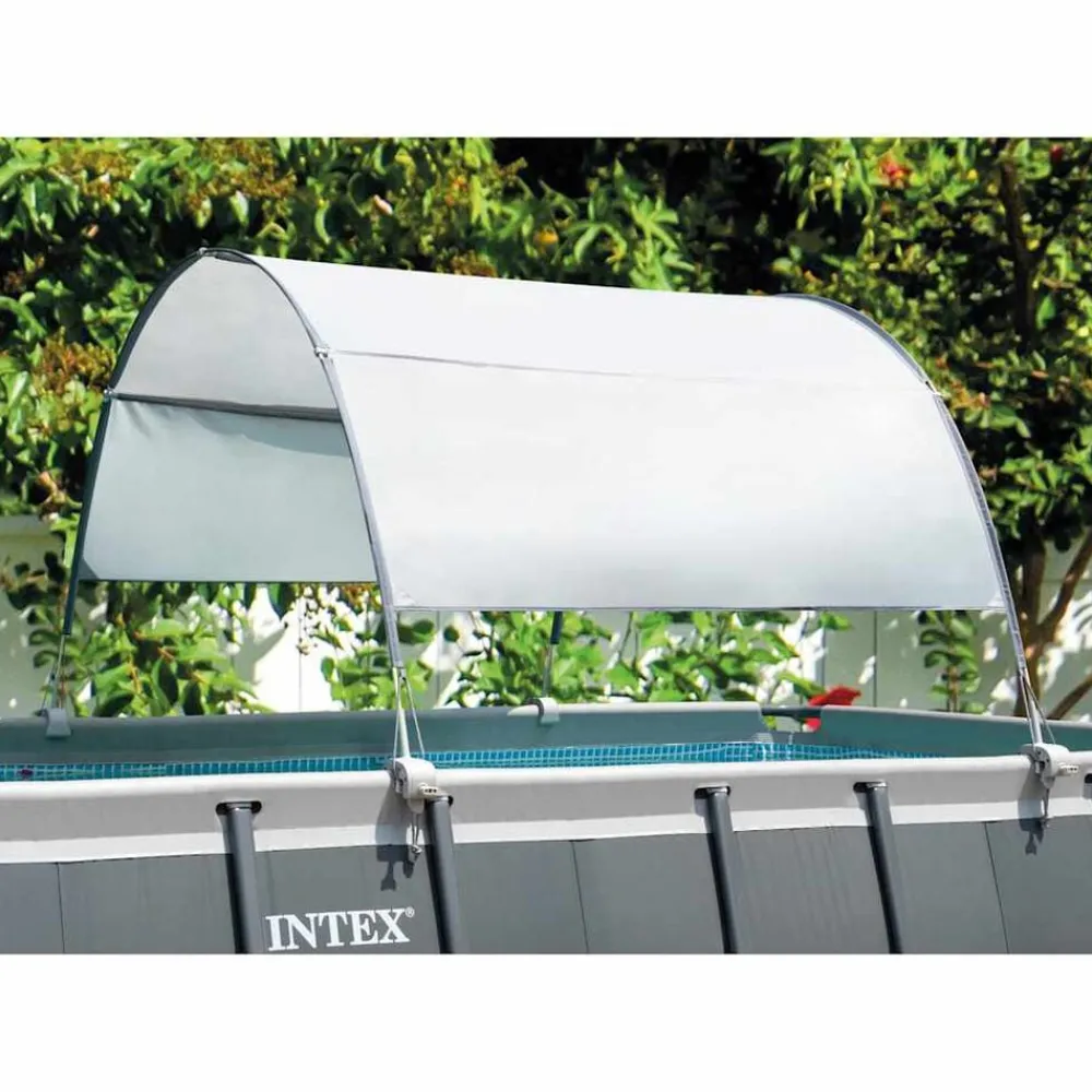INTEX Piscina Y Spa-Capota de piscina gris claro