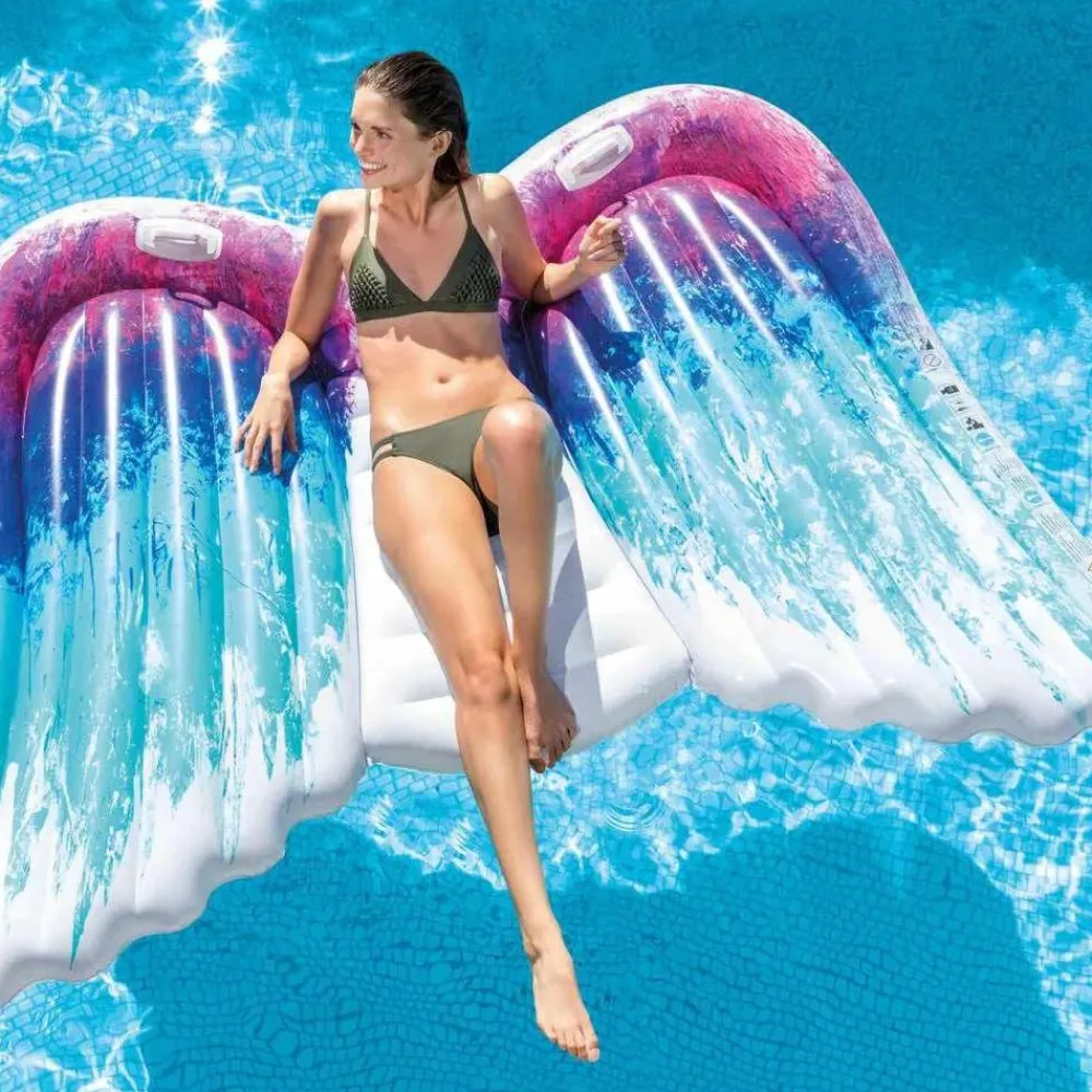 INTEX Colchoneta para piscina Angel Wings Mat 58786EU New