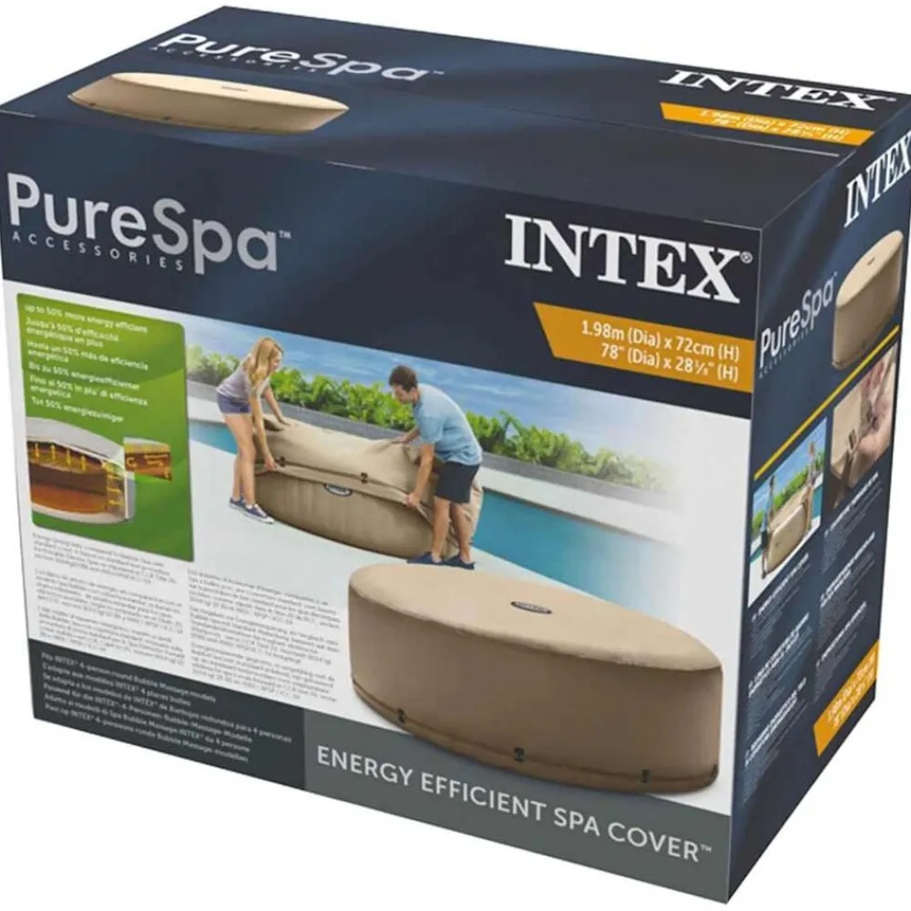 INTEX Piscina Y Spa-Cubierta de bañera de hidromasaje de bajo consumo