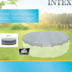 INTEX Piscina Y Spa-Cubierta de piscina Deluxe redonda 488 cm 28040