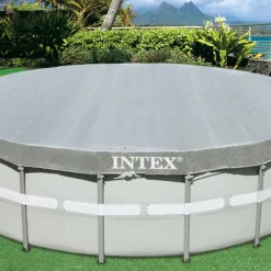 INTEX Cubierta de piscina Deluxe redonda 488 cm New