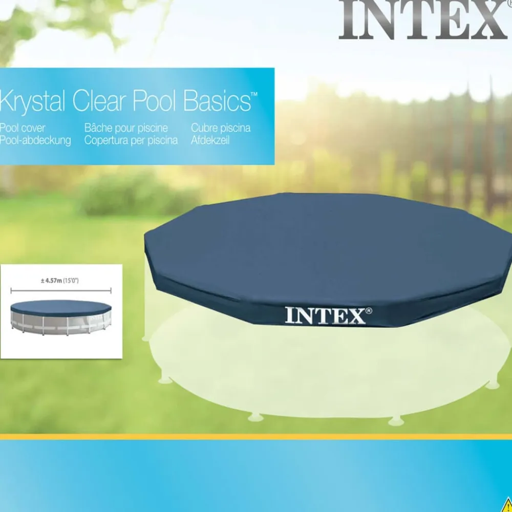 INTEX Cubierta de piscina redonda 457 cm Outlet