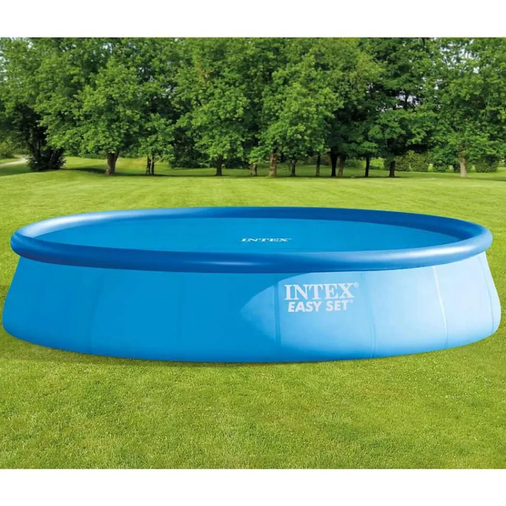 INTEX Piscina Y Spa-Cubierta de piscina solar polietileno azul 538 cm