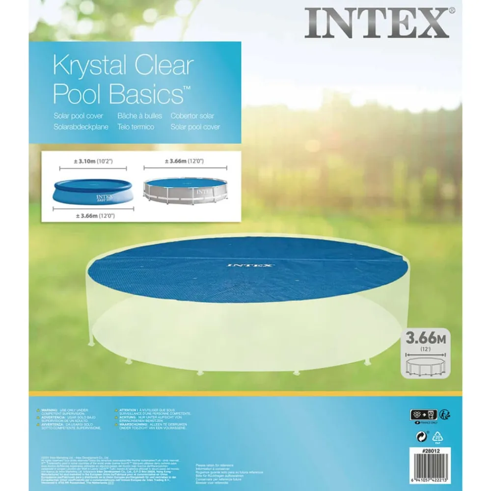 INTEX Cubierta de piscina solar polietileno azul 348 cm Sale
