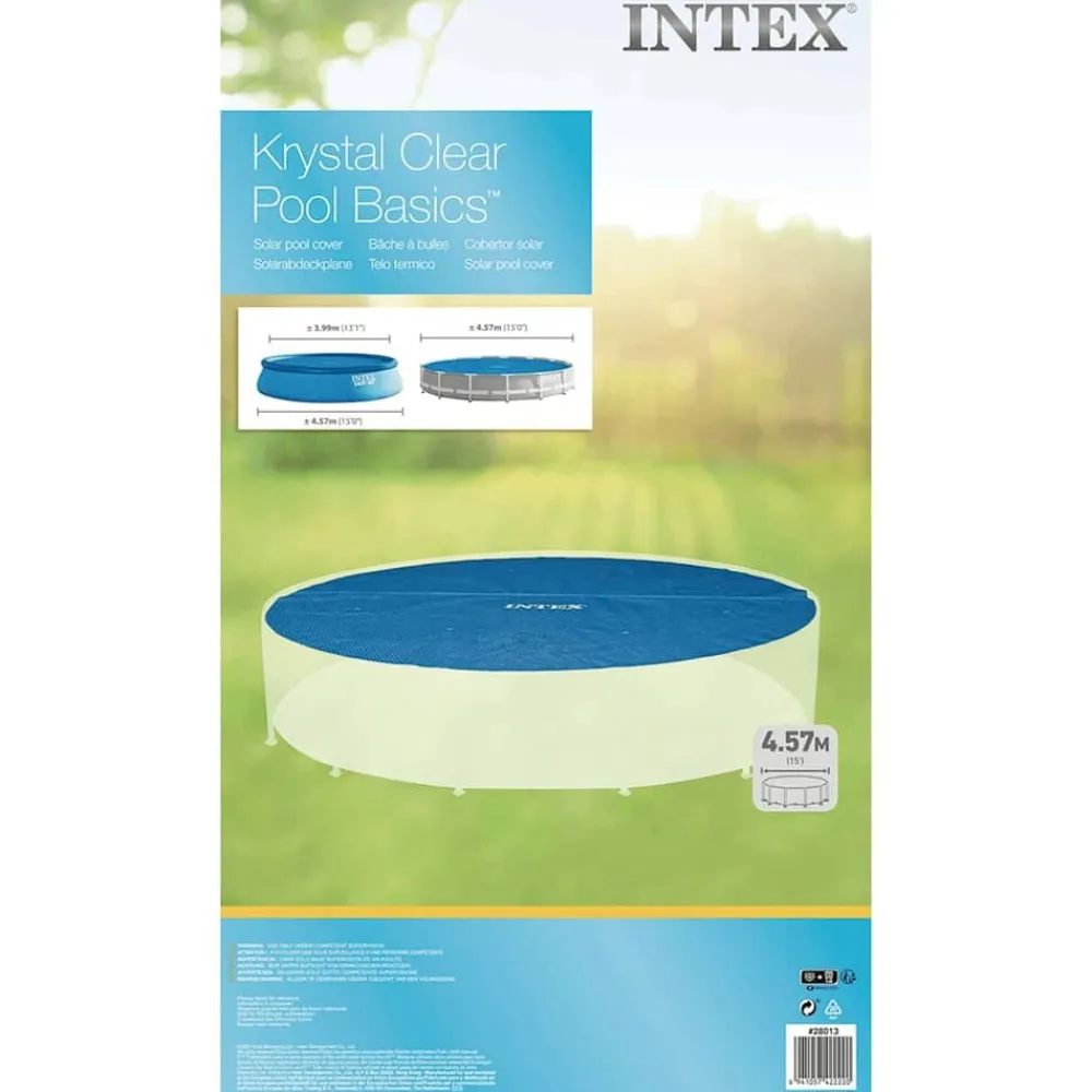 INTEX Cubierta de piscina solar cm polietileno azul 448 cm Discount