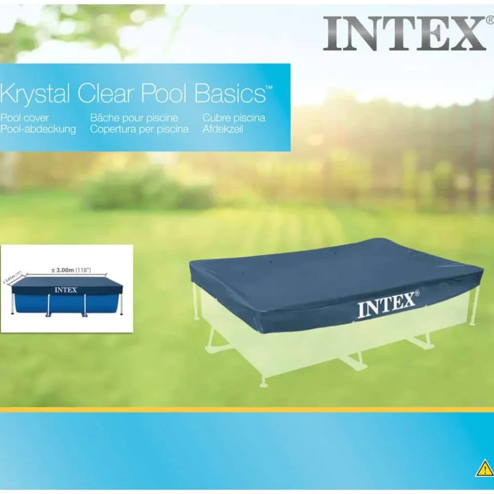 INTEX Piscina Y Spa-Cubierta de piscina rectangular 300x200 cm