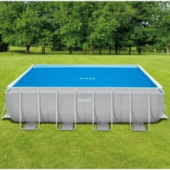 INTEX Cubierta de piscina solar polietileno azul 476x234 cm Discount
