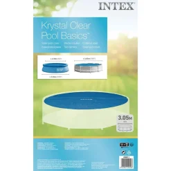 INTEX Piscina Y Spa-Cubierta de piscina solar polietileno azul 290 cm