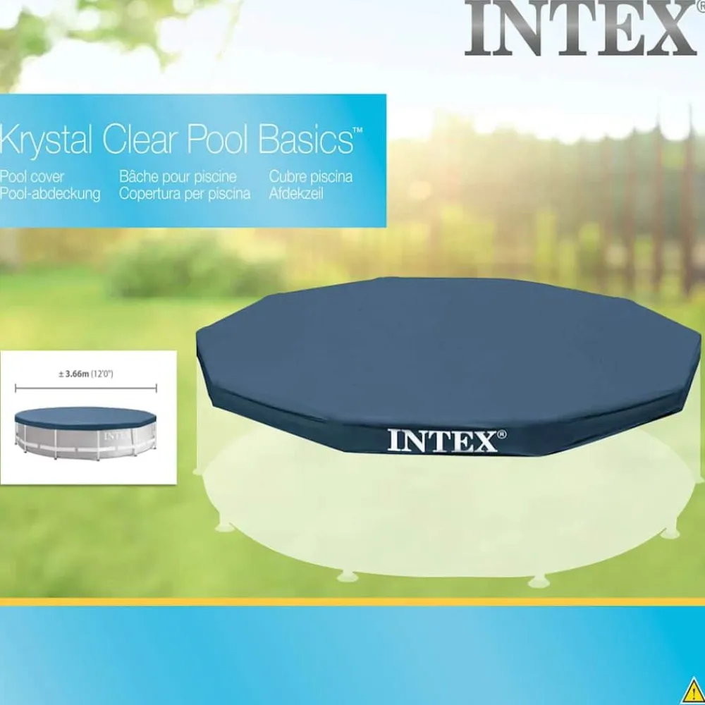 INTEX Piscina Y Spa-Cubierta de piscina redonda 366 cm