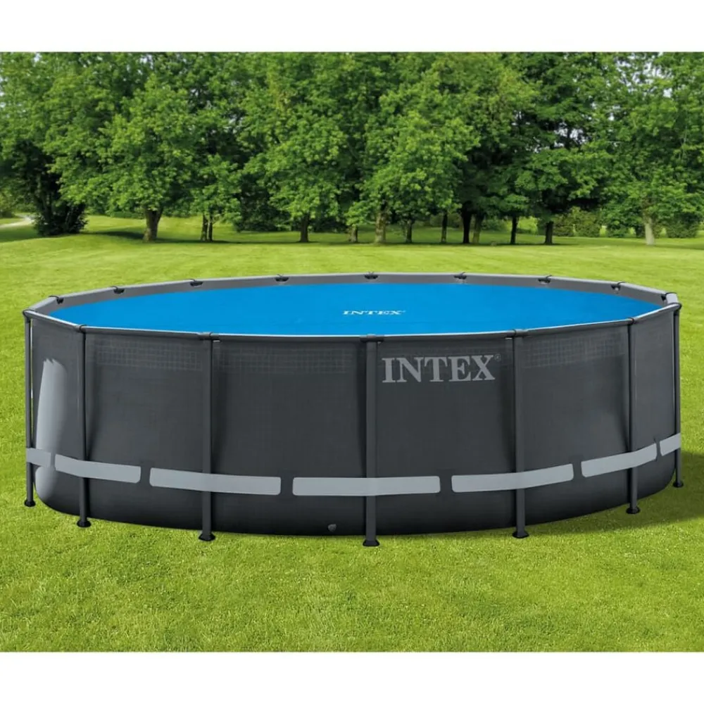 INTEX Piscina Y Spa-Cubierta de piscina solar polietileno azul 470 cm