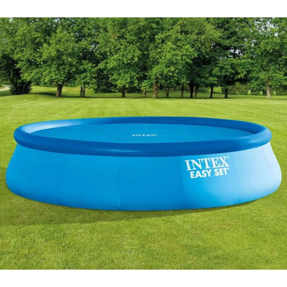 INTEX Piscina Y Spa-Cubierta de piscina solar polietileno azul 470 cm