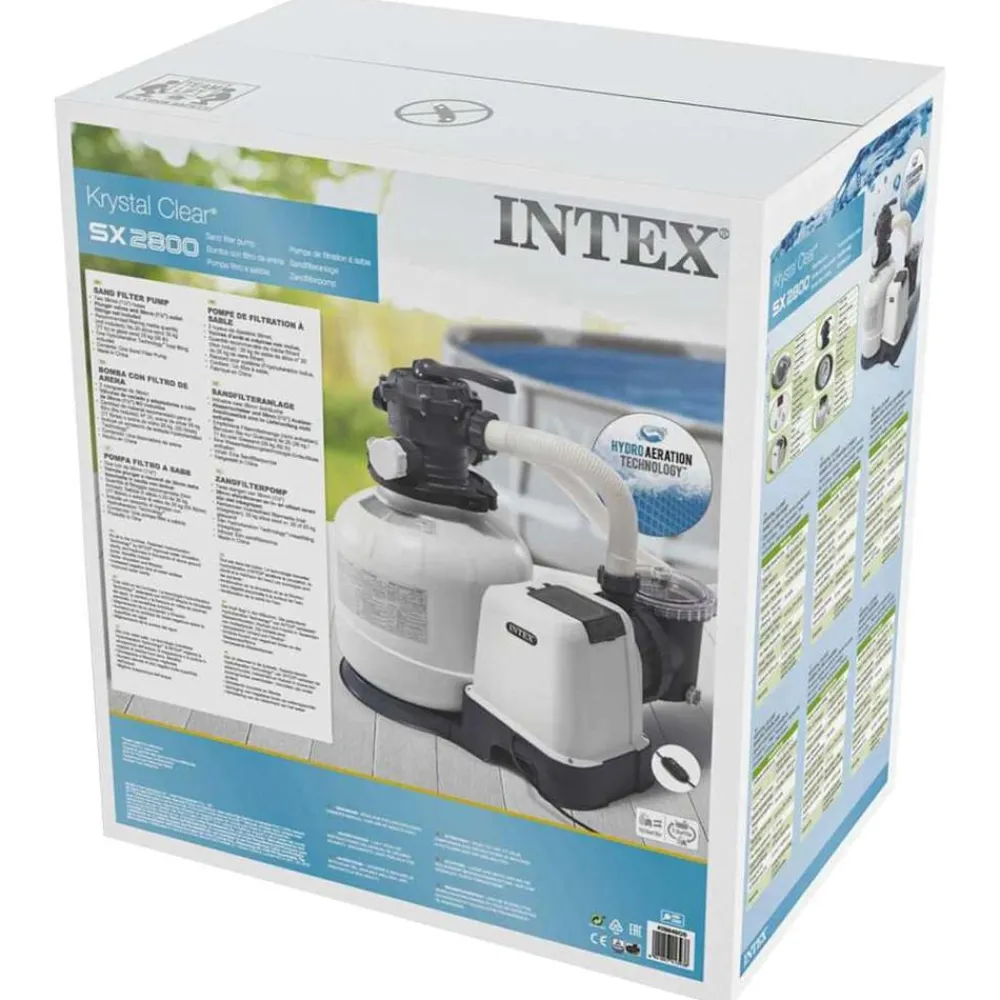 INTEX Piscina Y Spa-Depuradora de arena Krystal Klear 26648GS 10,5 m³/h
