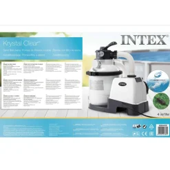INTEX Piscina Y Spa-Depuradora de arena Krystal Clear 4,5 m³/h