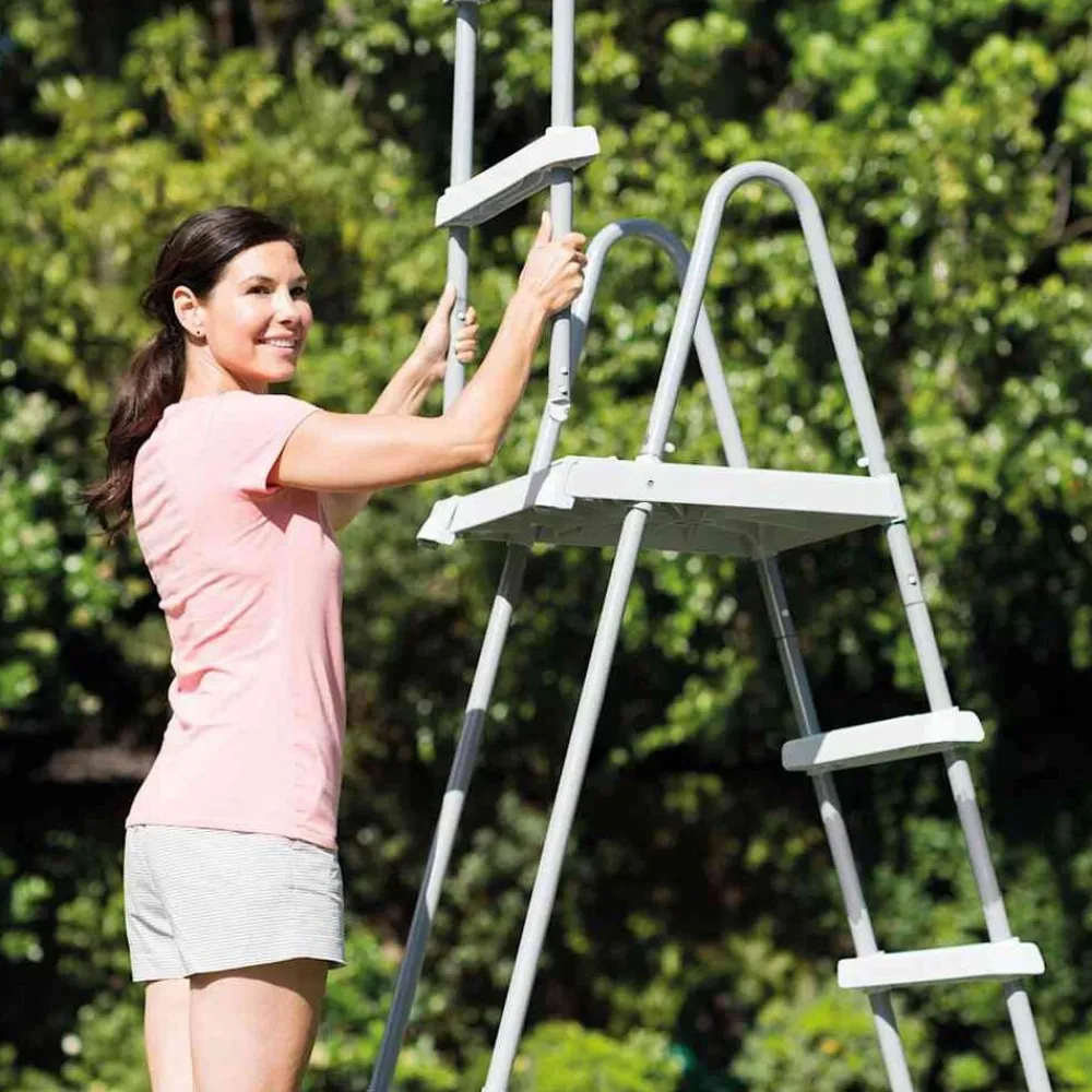INTEX Escalera de seguridad para piscina 4 peldaños 122 cm Sale