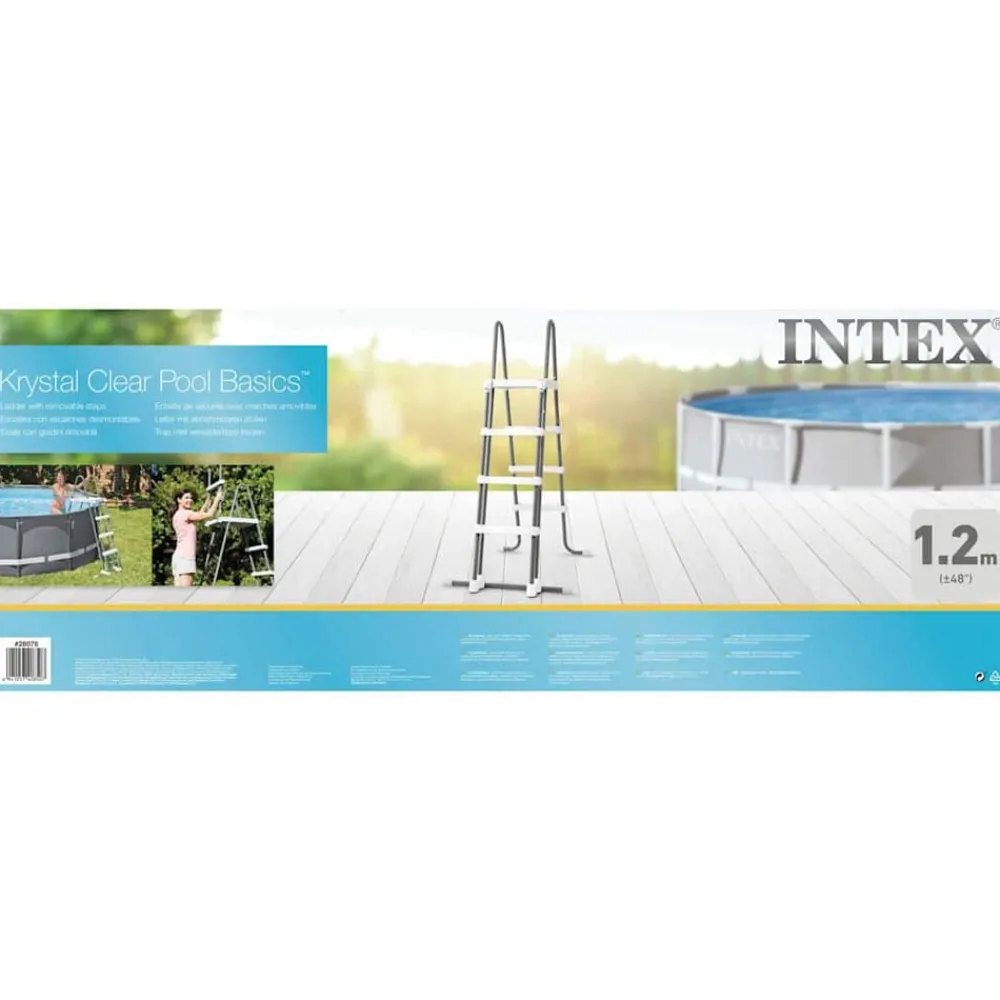 INTEX Escalera de seguridad para piscina 4 peldaños 122 cm Sale